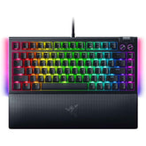 Razer Blackwidow V4 75% Mechanical Hot Swappable Compa & Durable Chroma Mf Roller & Media Keys Wrist Rest Orange Taile Switches Black